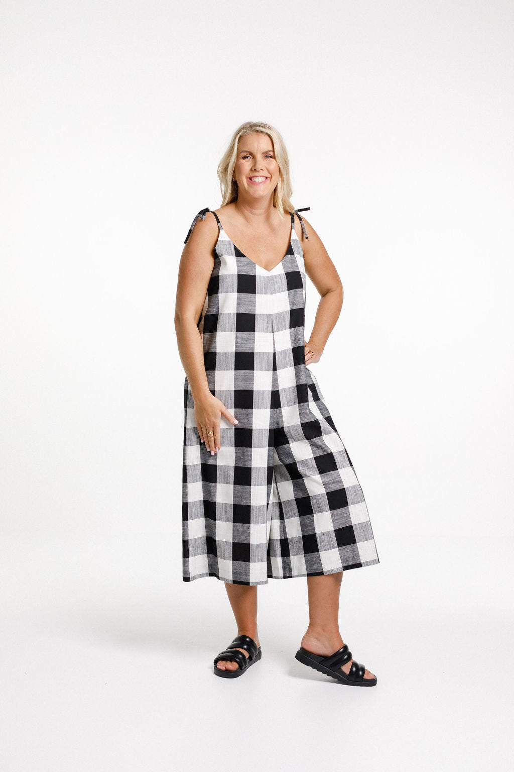 Sophia Jumpsuit - Gingham Check