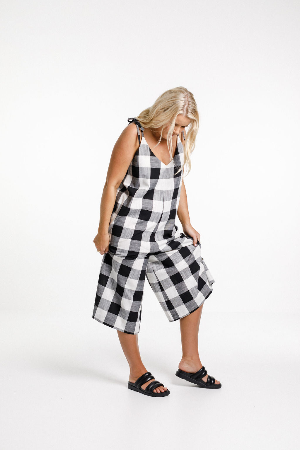 Sophia Jumpsuit - Gingham Check