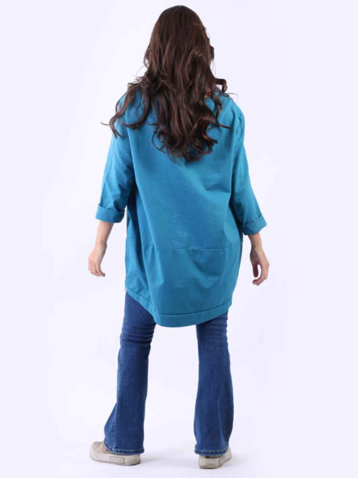 Harper Zip Sweater | Teal