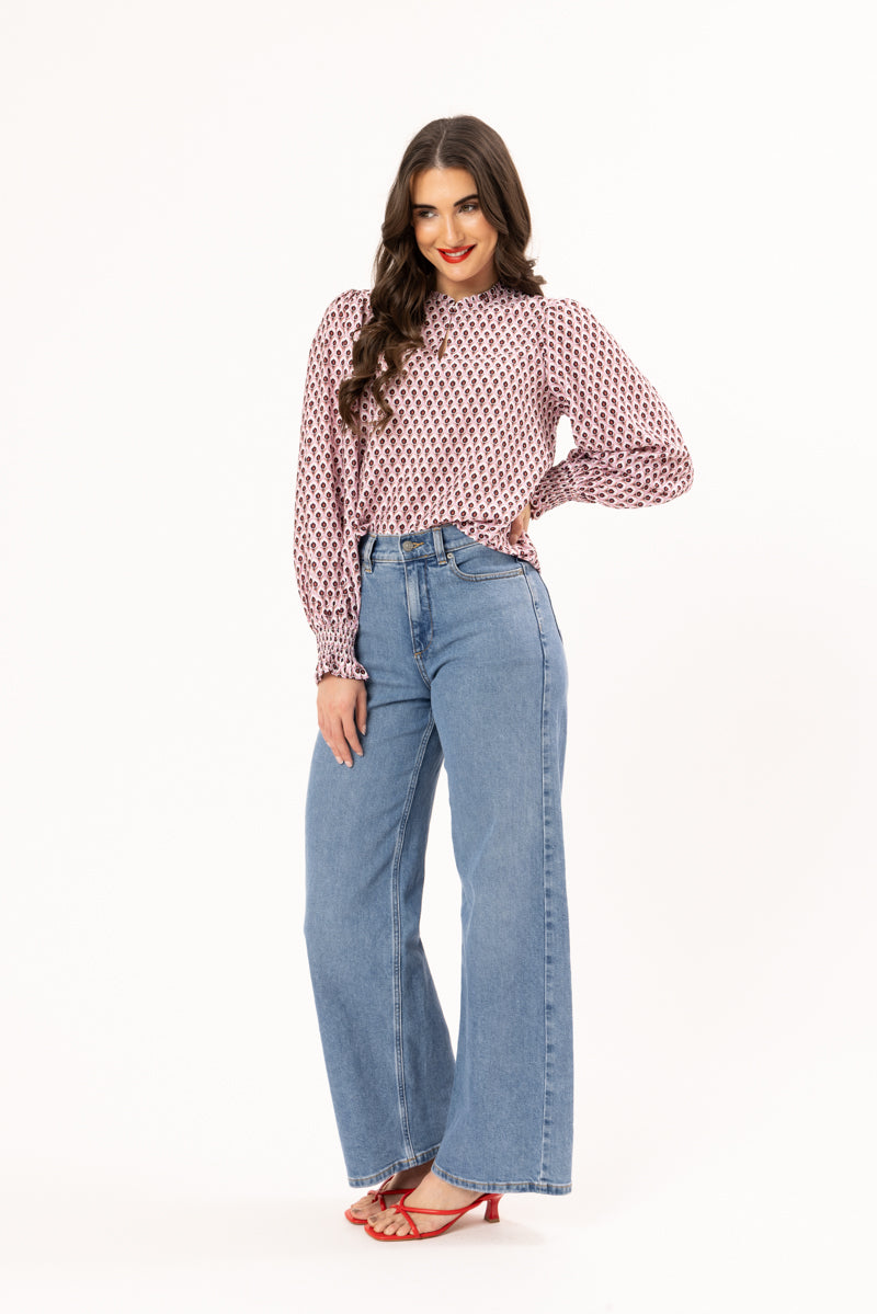 Movement Blouse - Merlot Ember