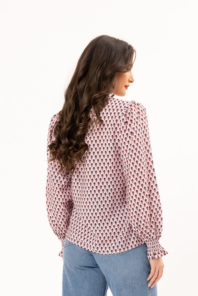 Movement Blouse - Merlot Ember
