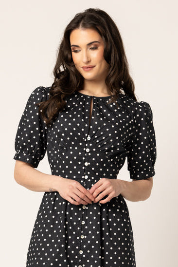 MUSE DRESS | Black White Cotton