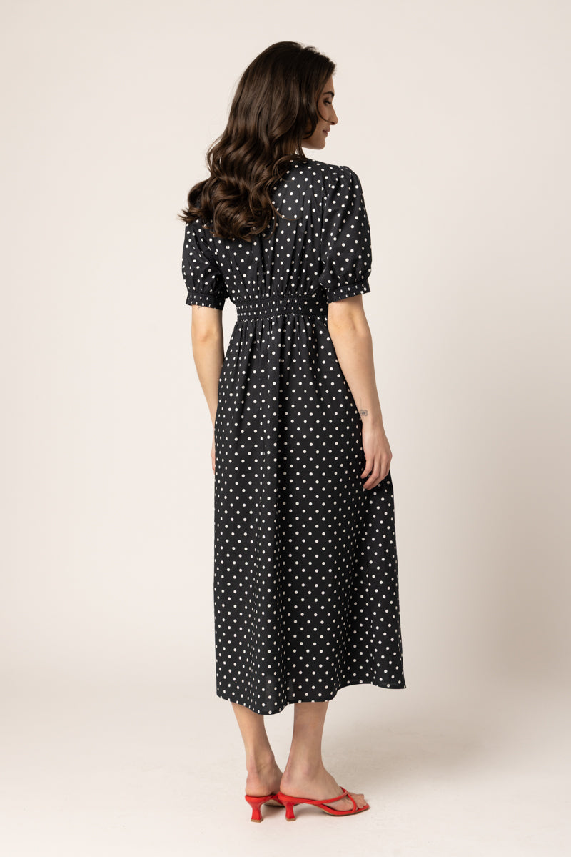 MUSE DRESS | Black White Cotton