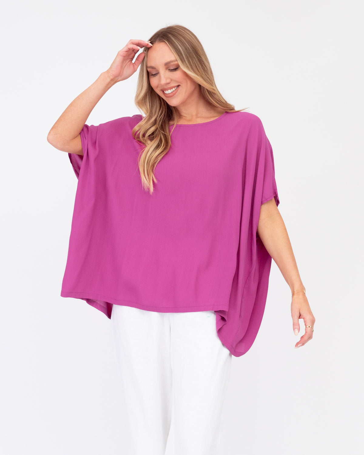 Luxe Oversized Top  - Orchid