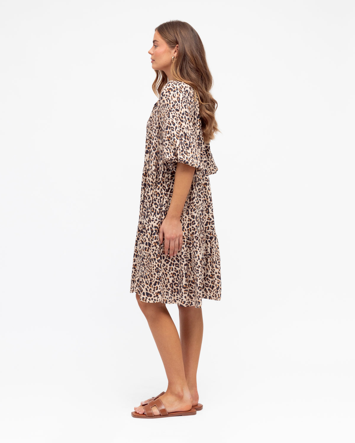 Savannah Mini Dress - Leopard