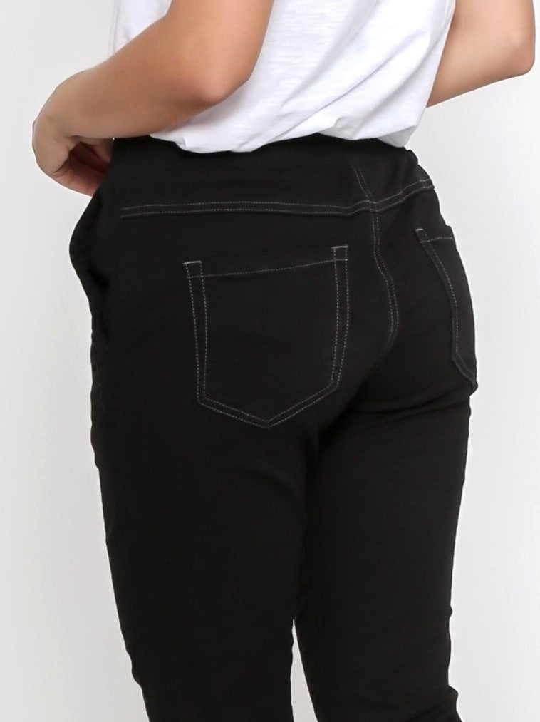 Riley Jogger Jean - Black