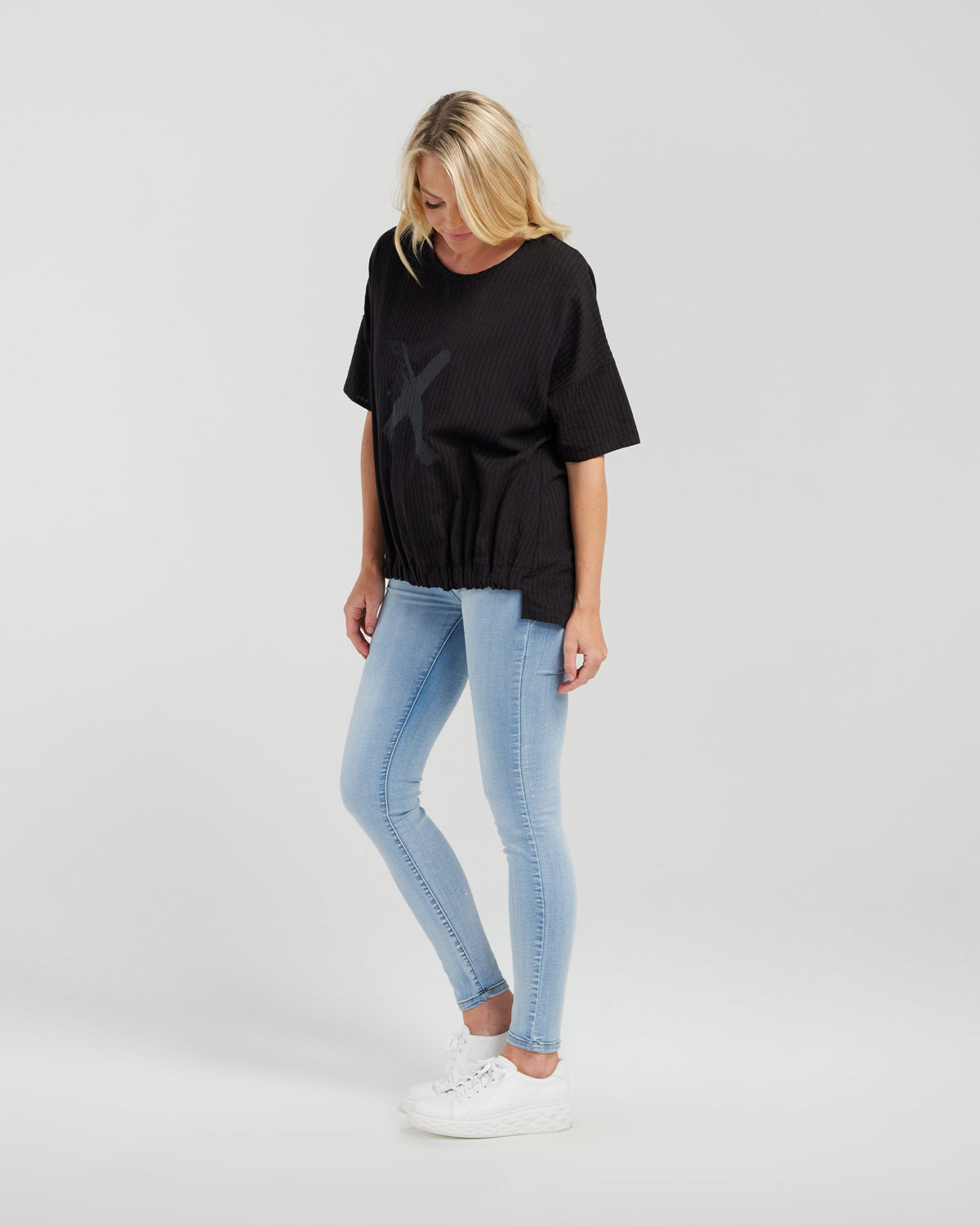 Nikita Top - Black Stripe