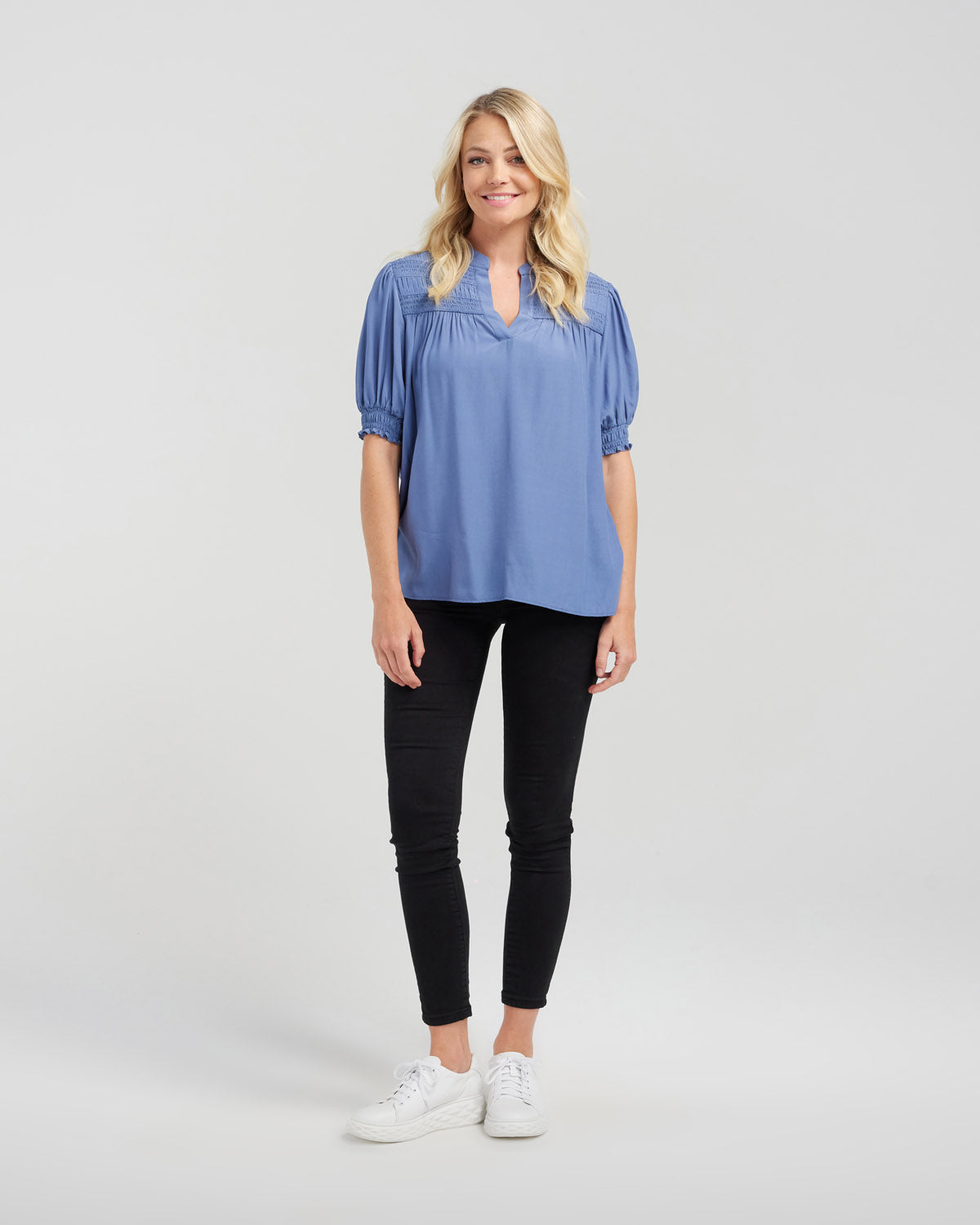 Bella Blouse - Blue