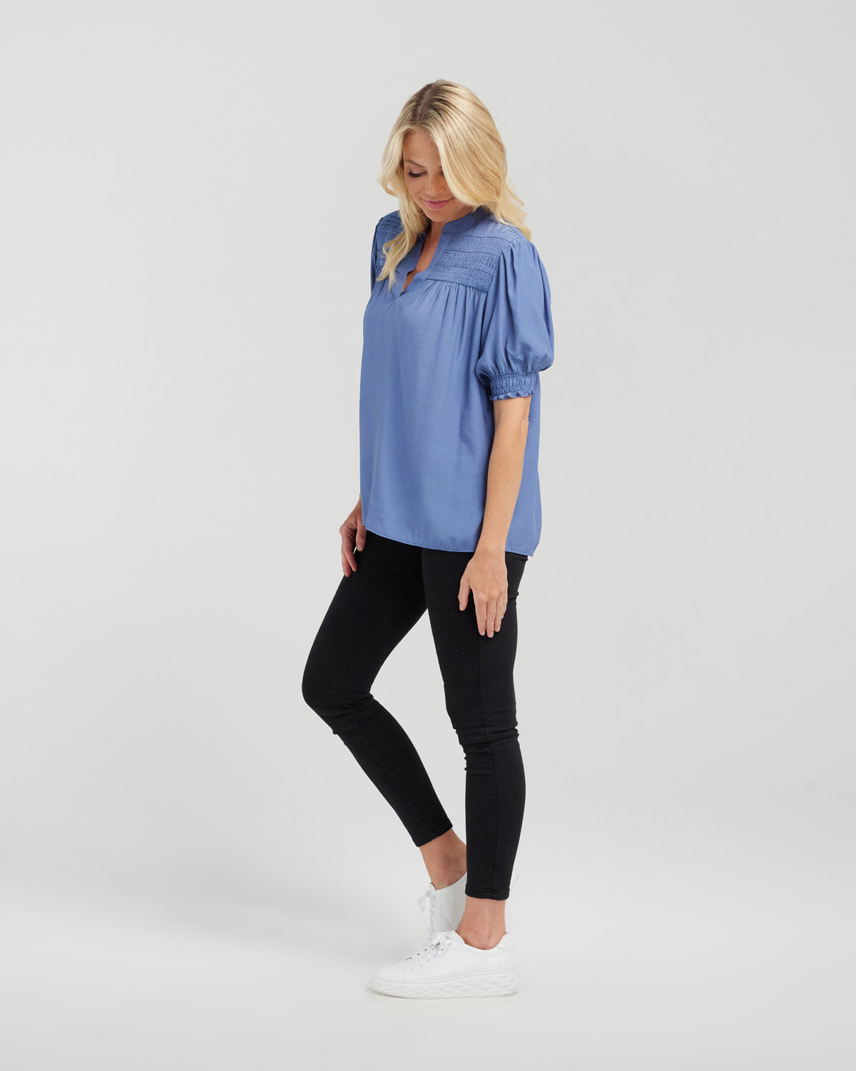 Bella Blouse - Blue