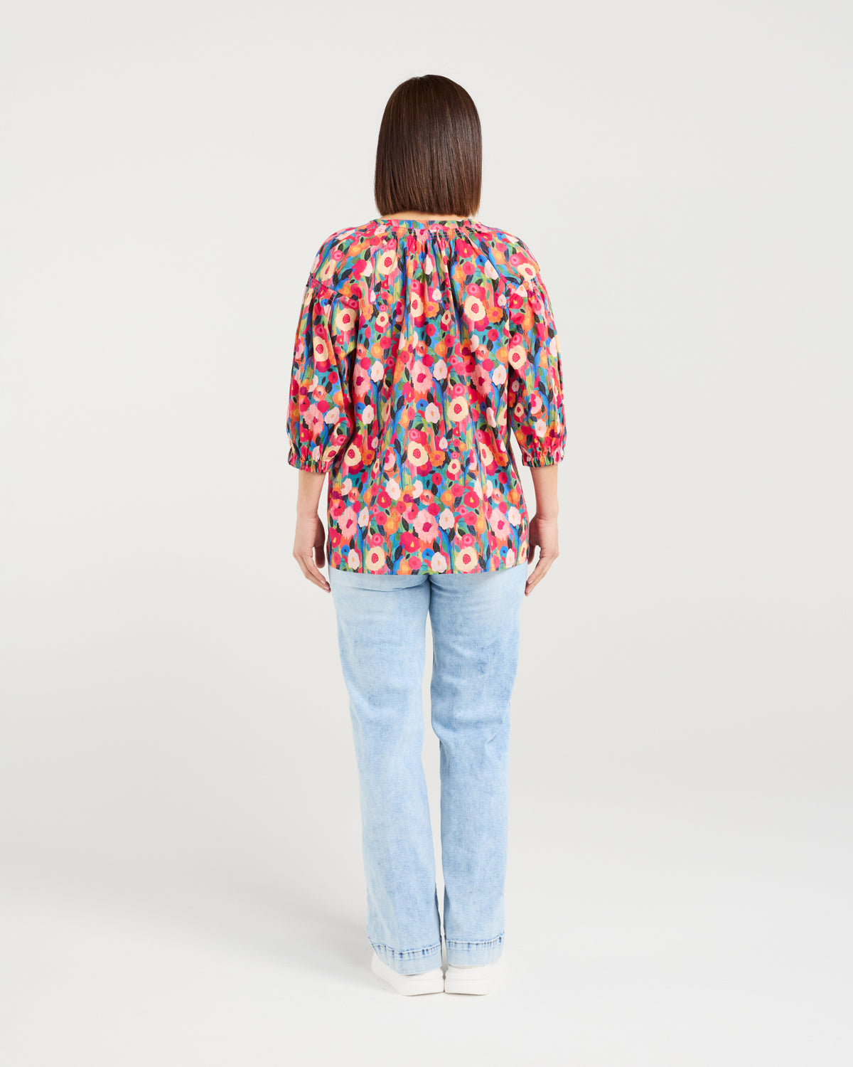 Evie Top - Canvas Bloom