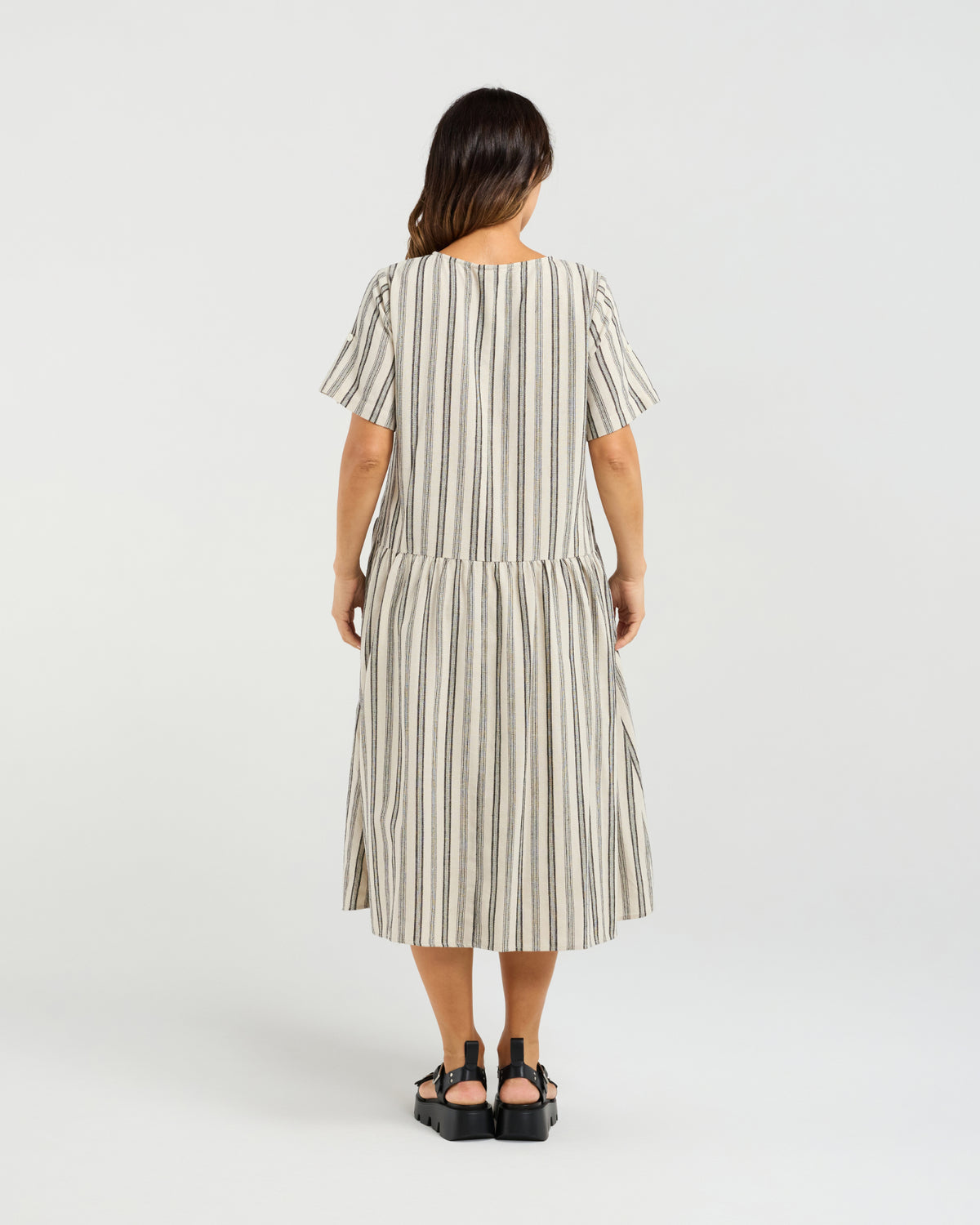 Leona Dress - Ivory Weave