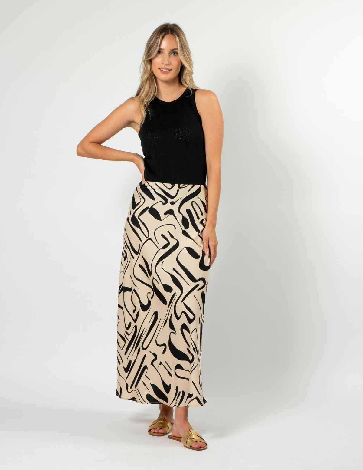Summer Skirt - Painterly Geo