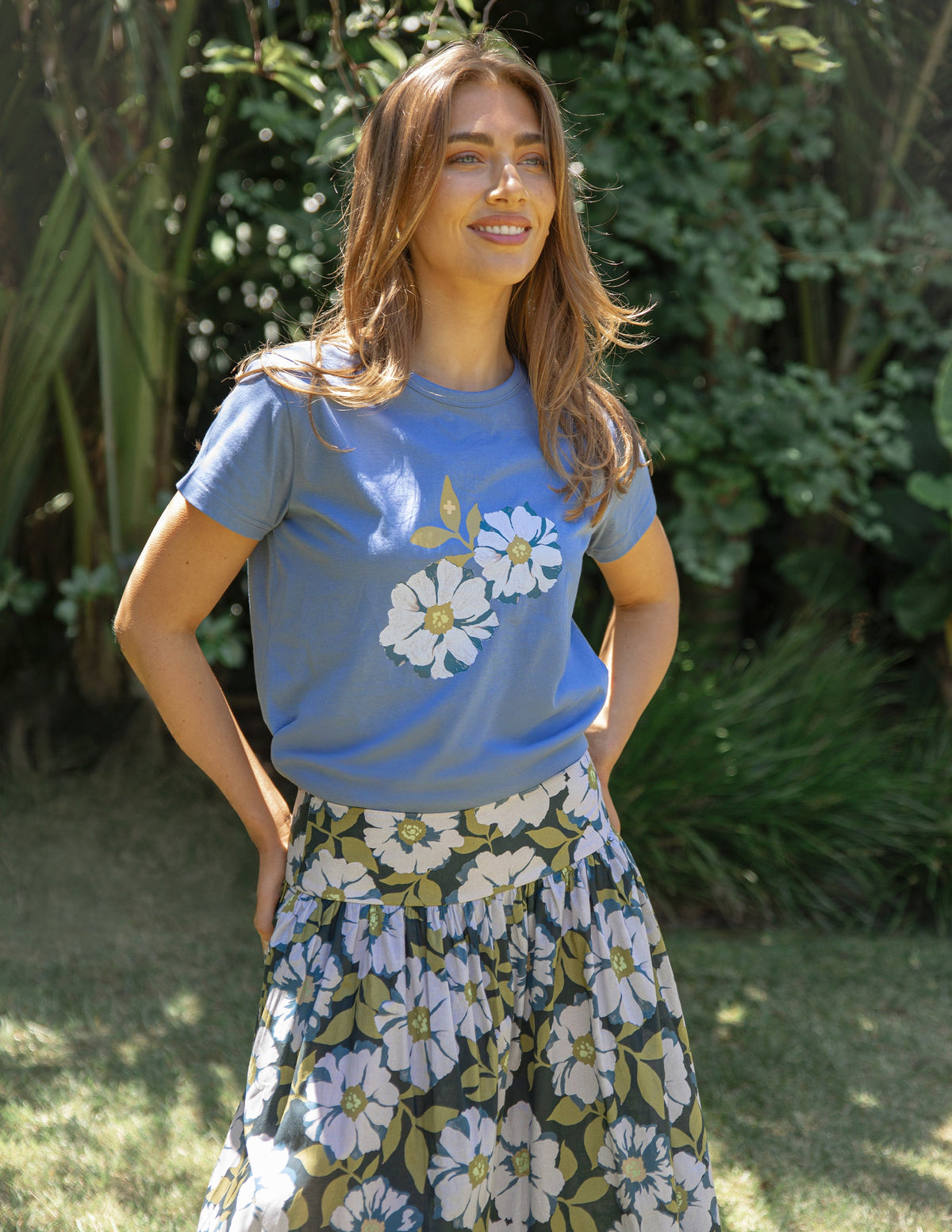 Classic Tee Monet's Garden - Denim