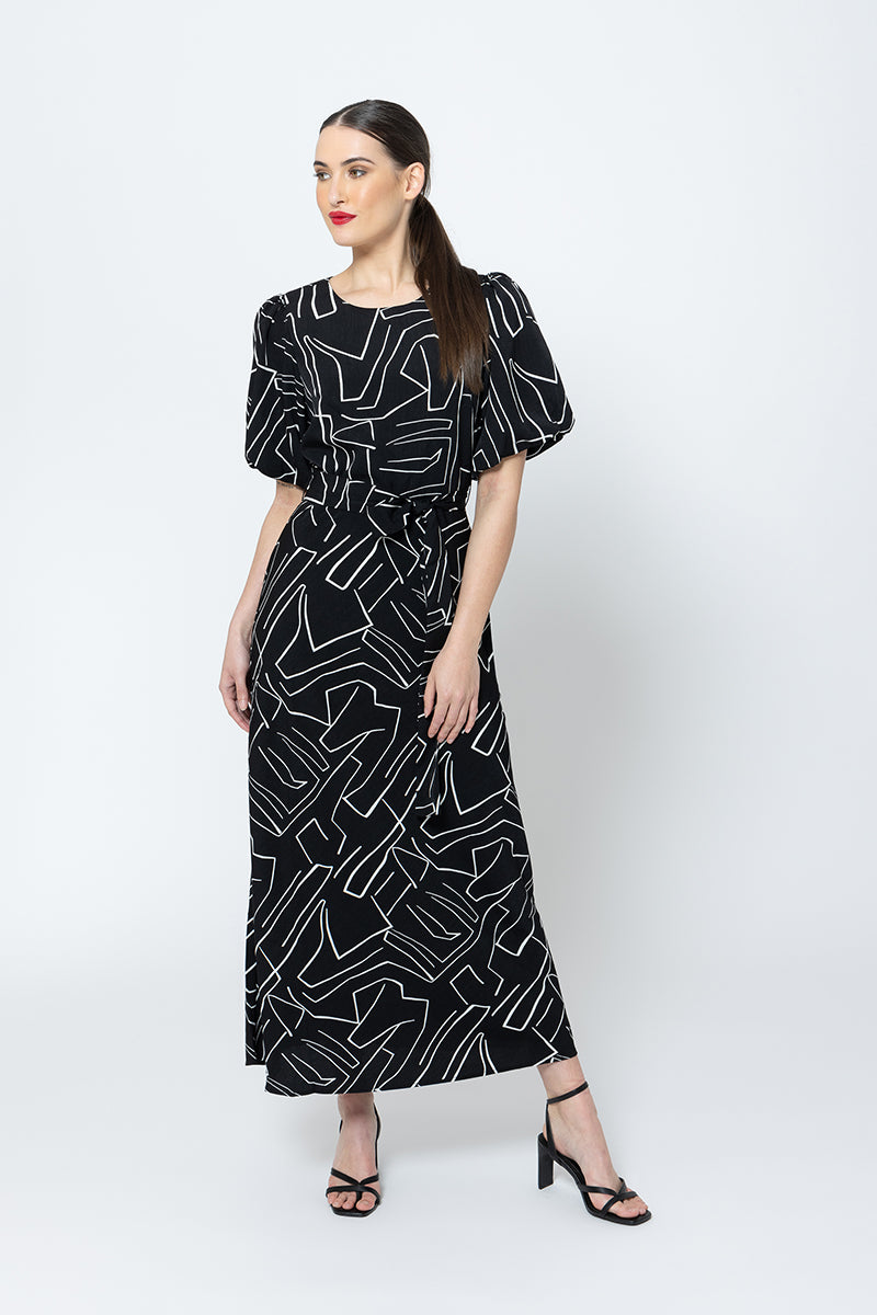 Sparkling Dress - Geometric Print