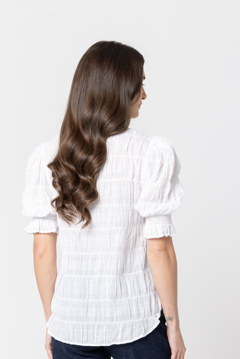 Carefree Butterfly Top - White