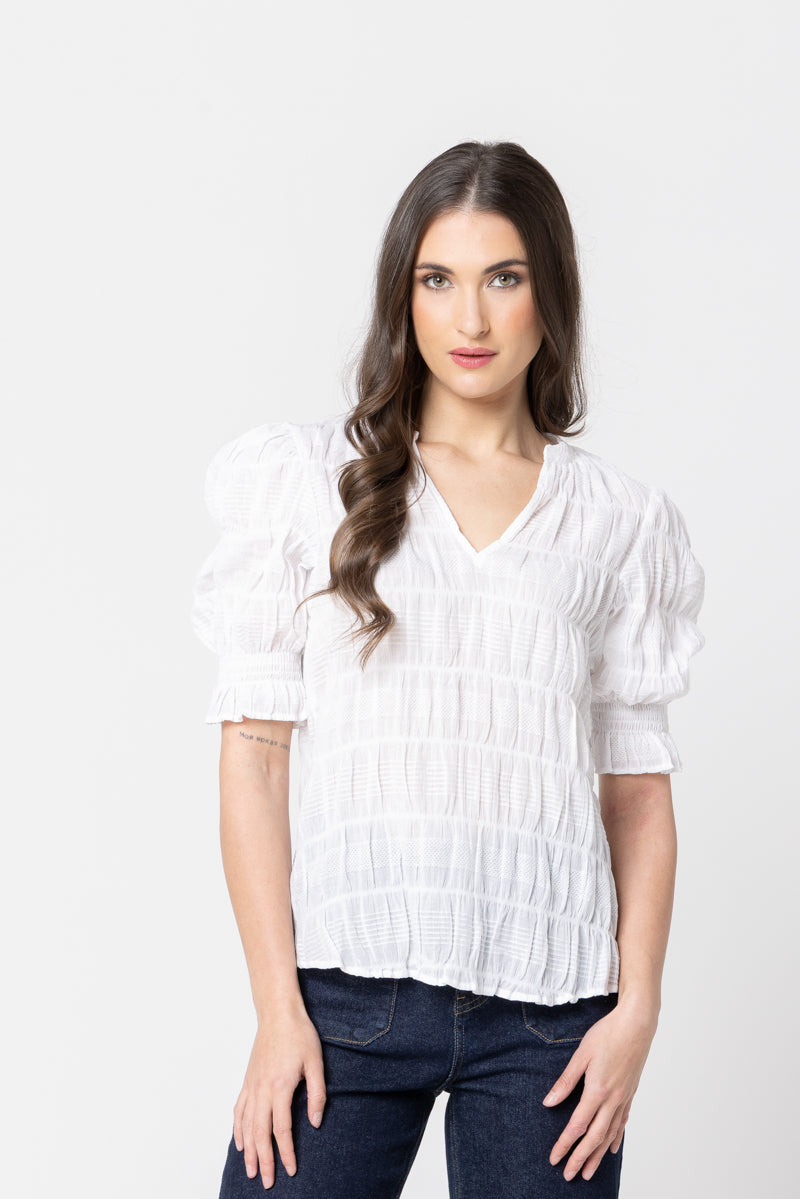Carefree Butterfly Top - White