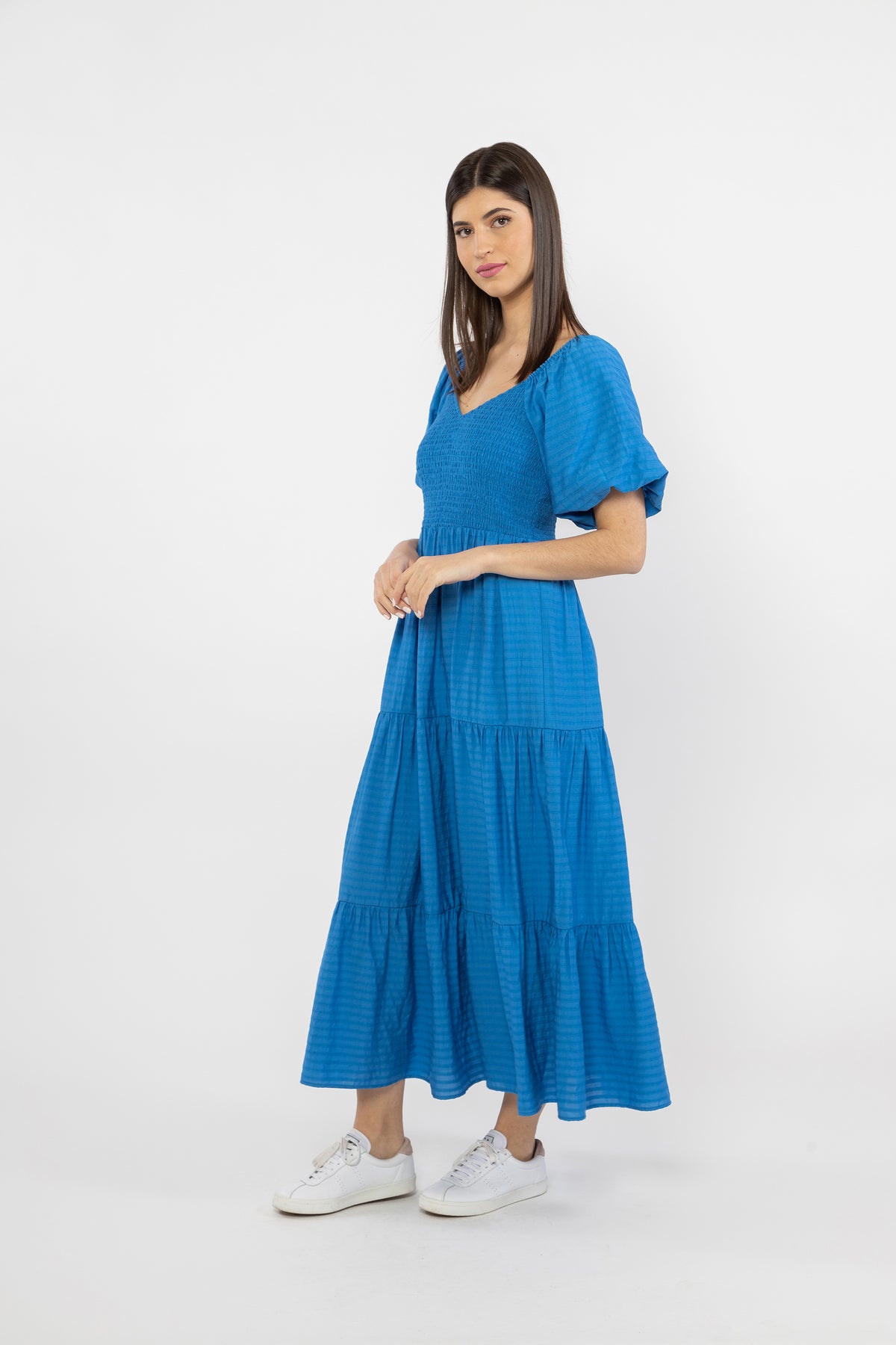 Nova Puff Sleeve Dress - Colbolt