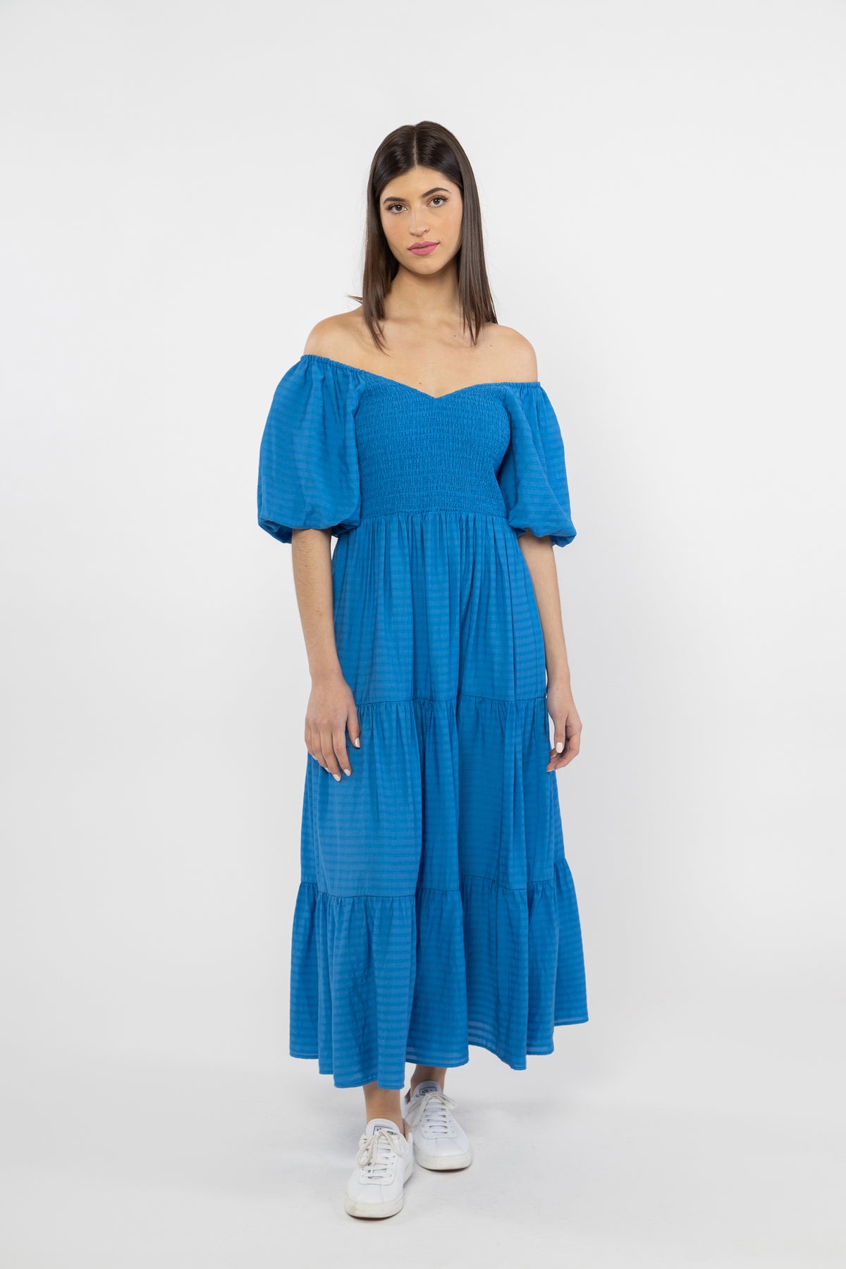 Nova Puff Sleeve Dress - Colbolt