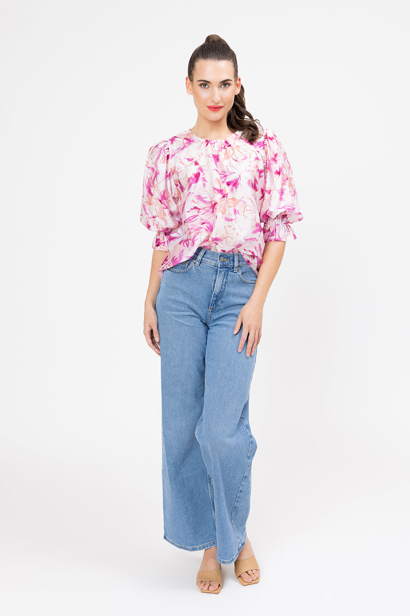 Magnificent Top - Pink Slash