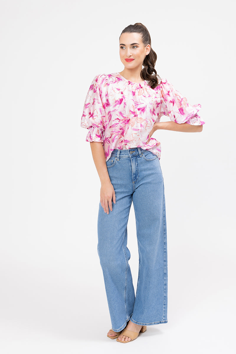 Magnificent Top - Pink Slash