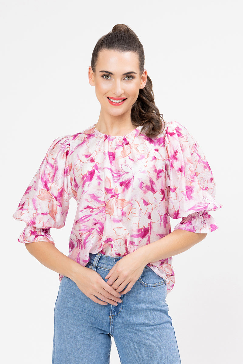 Magnificent Top - Pink Slash