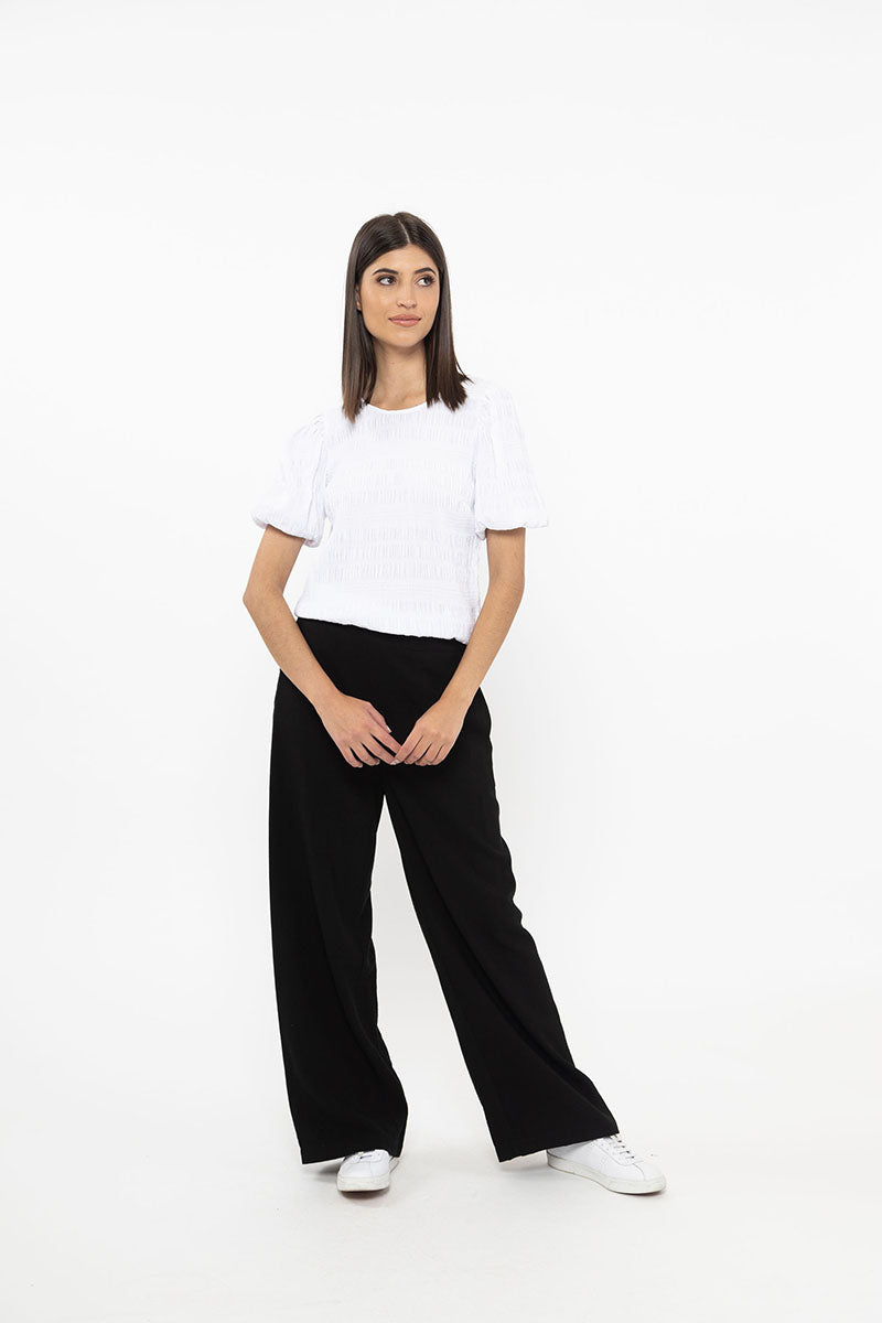Essential Wide Leg Pant - Black