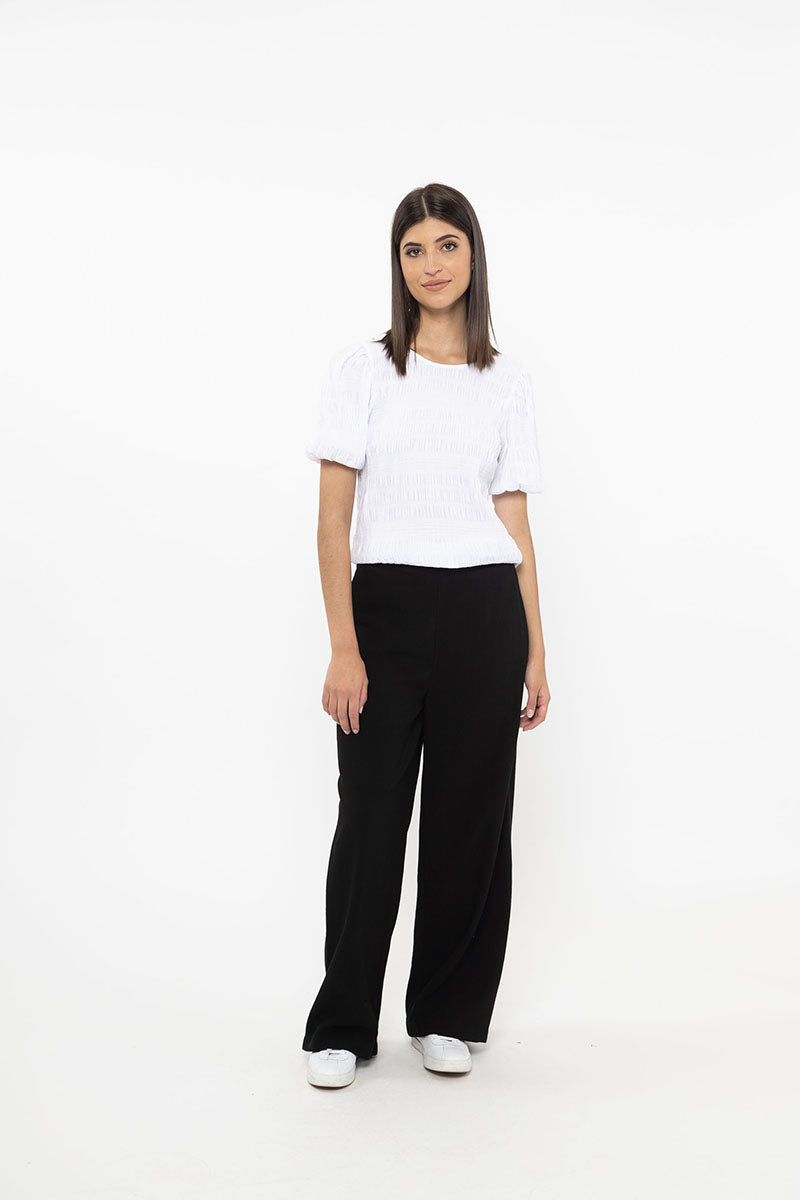 Essential Wide Leg Pant - Black