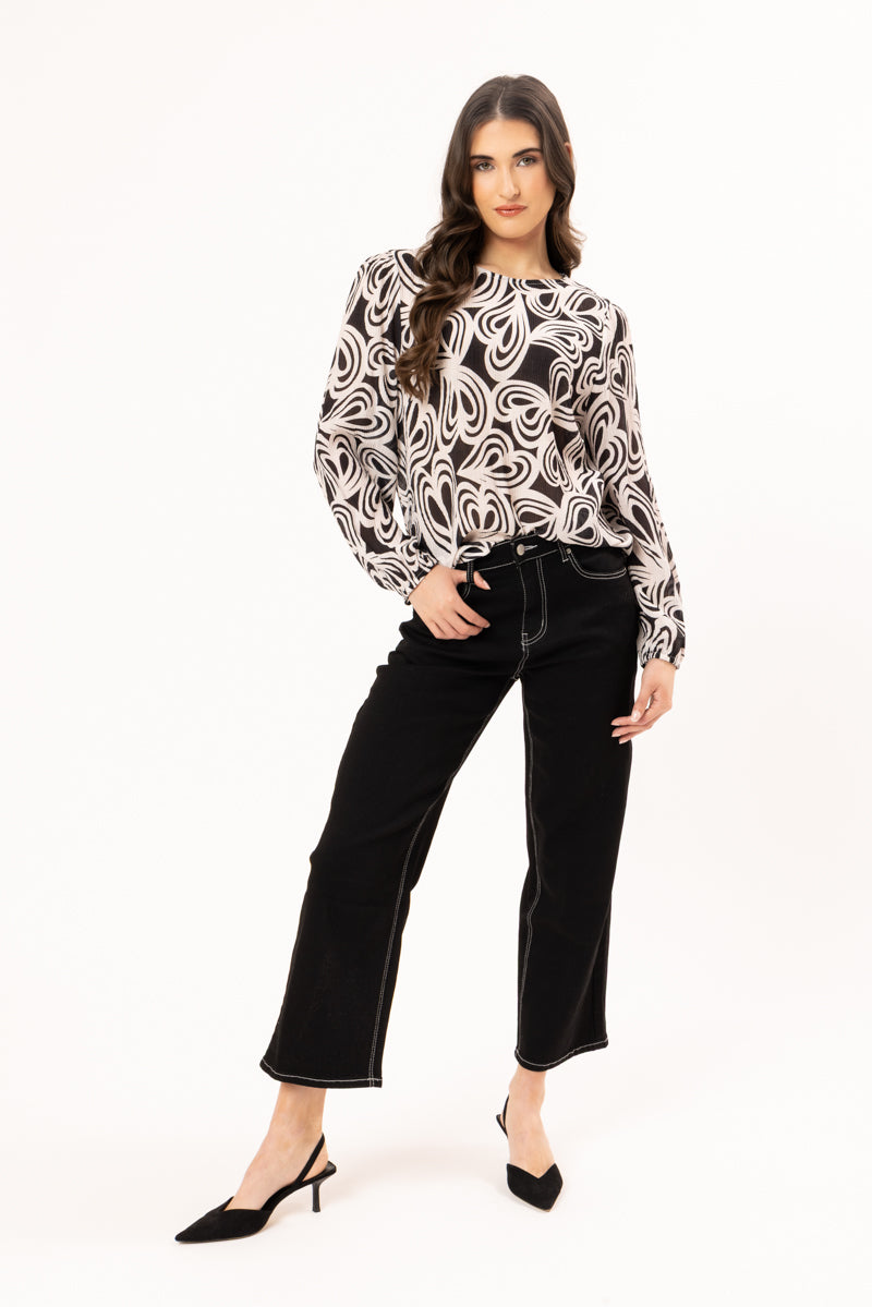 Gratitude Top - Ivory Swirl