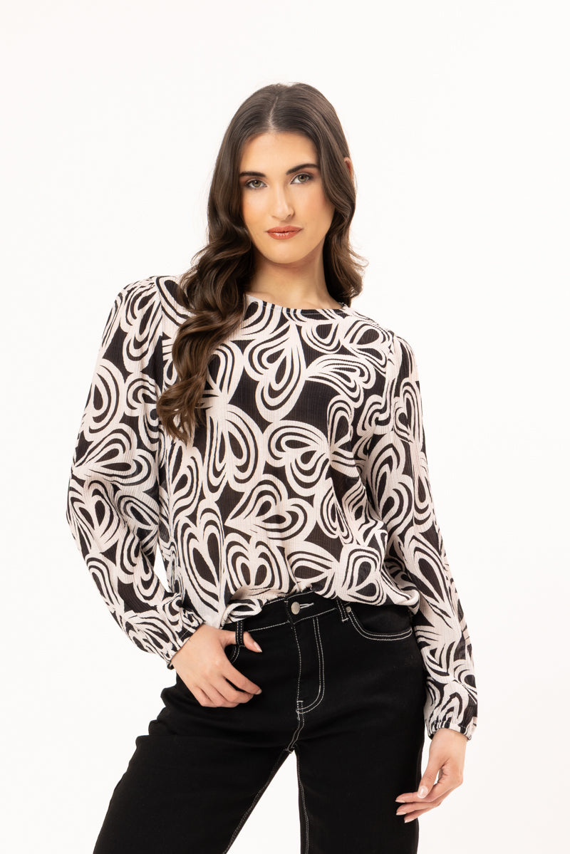 Gratitude Top - Ivory Swirl