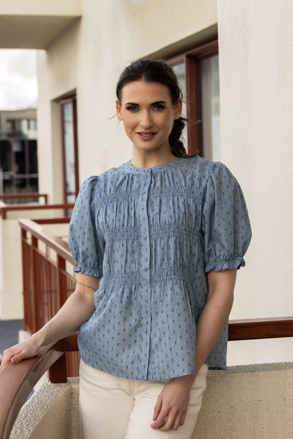 Bonita Top | Denim Shimmer