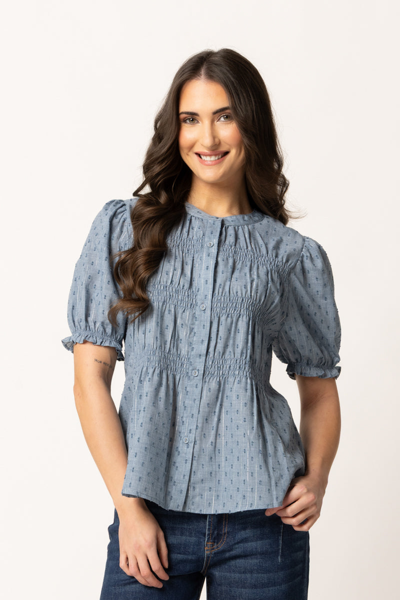 Bonita Top | Denim Shimmer
