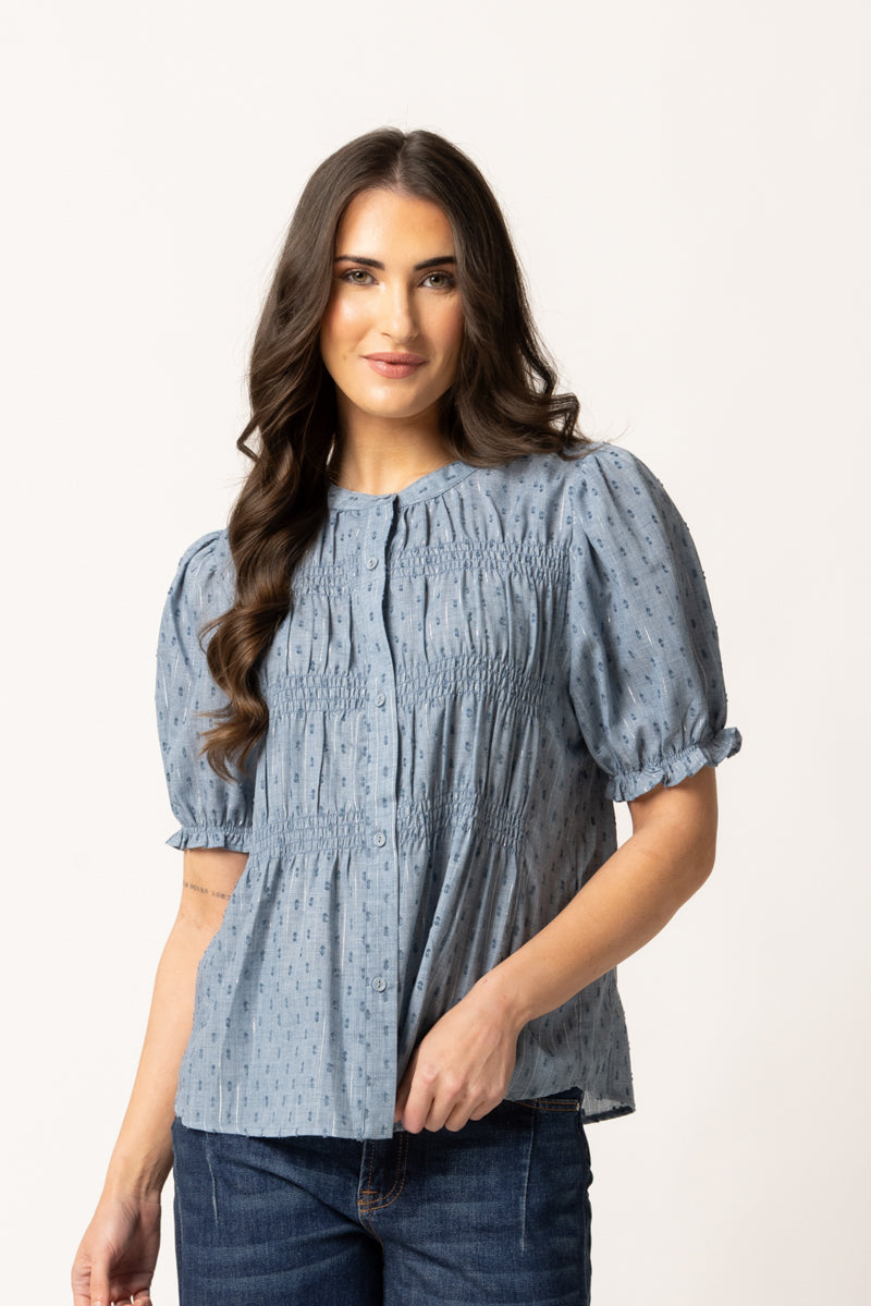 Bonita Top | Denim Shimmer