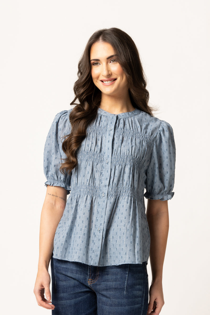 Bonita Top | Denim Shimmer