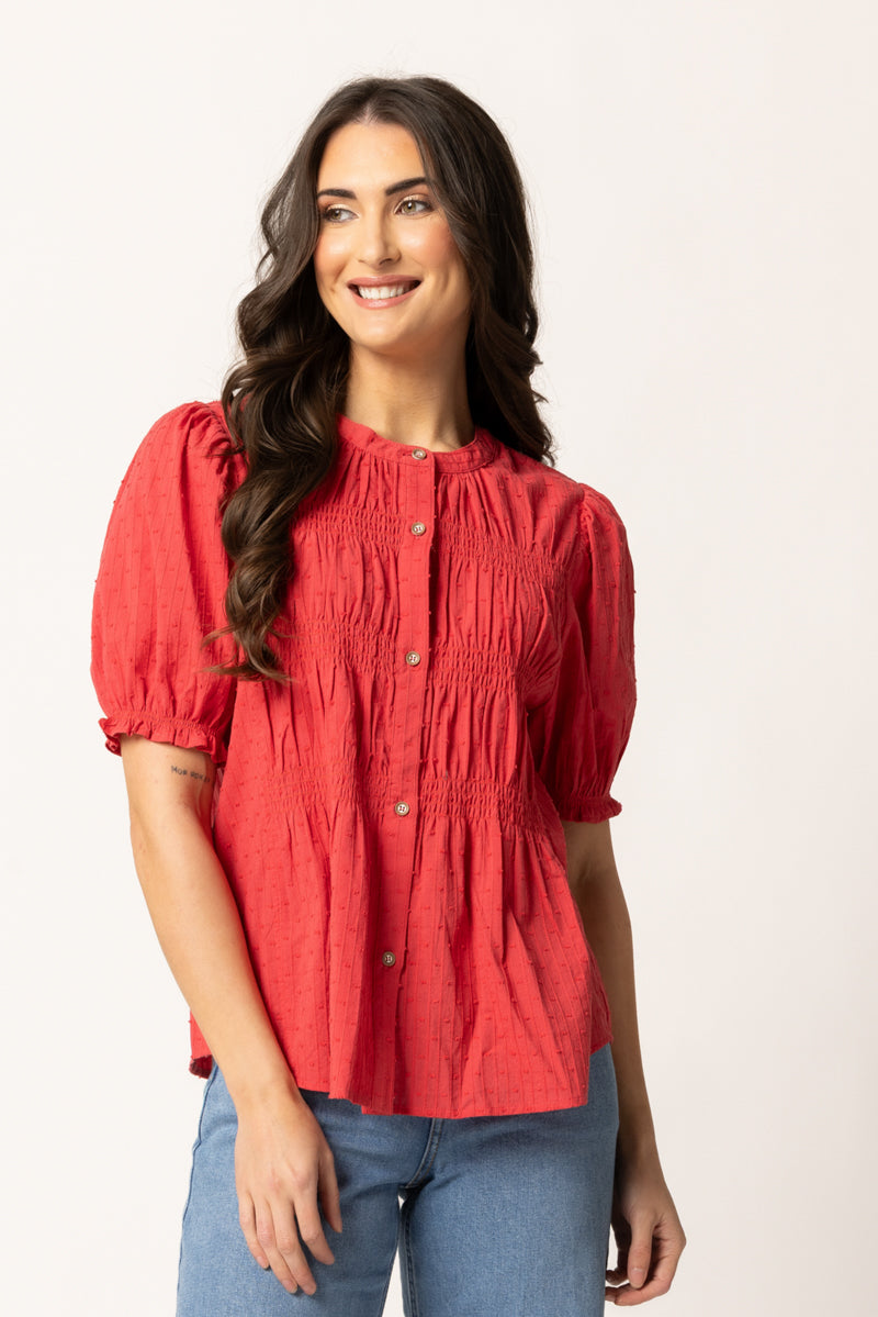 Bonita Top | Raspberry