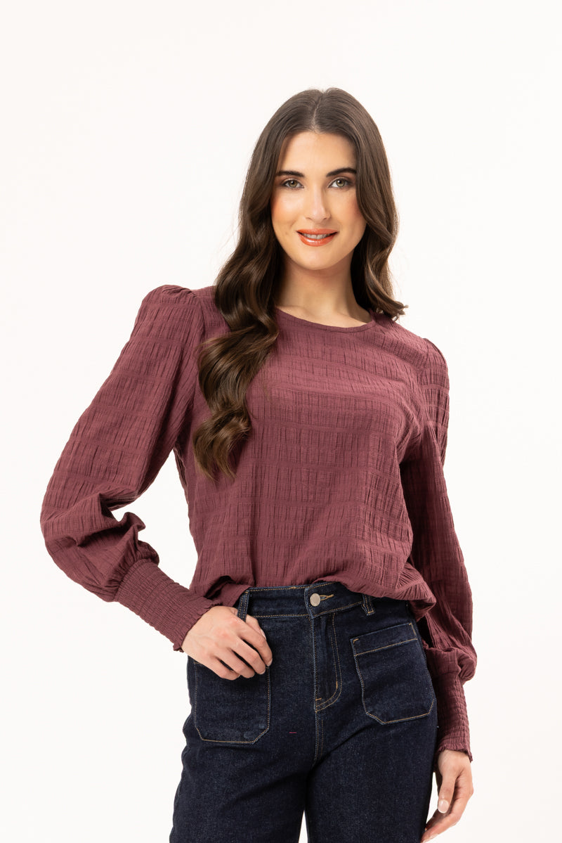 Charlie Top | Rosewood Crinkle