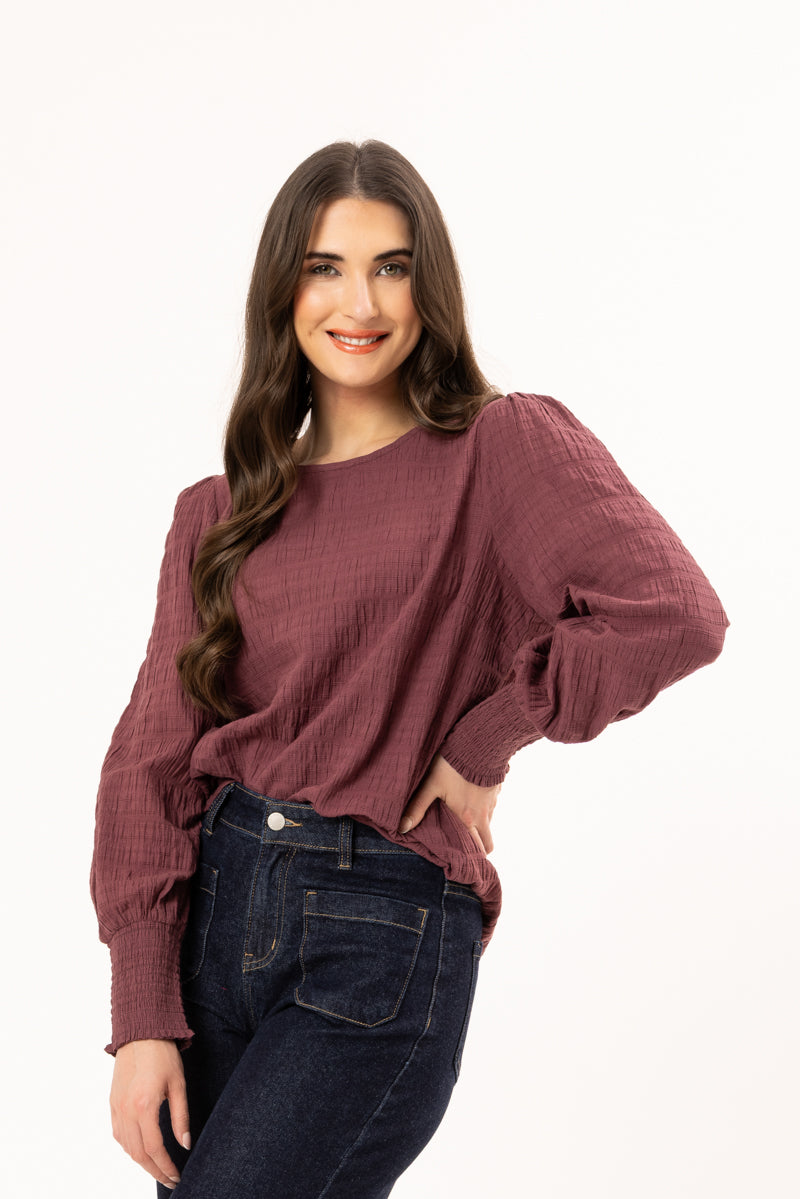 Charlie Top | Rosewood Crinkle