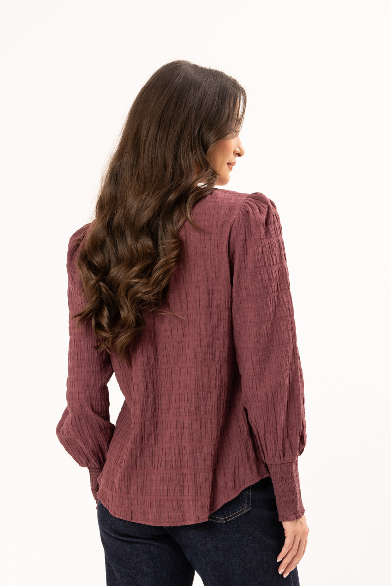 Charlie Top | Rosewood Crinkle