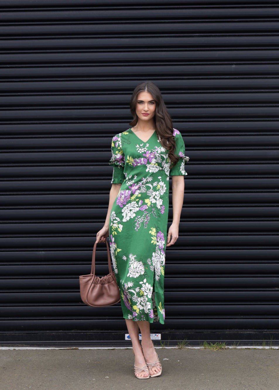 Florence Dress - Kelly Satin
