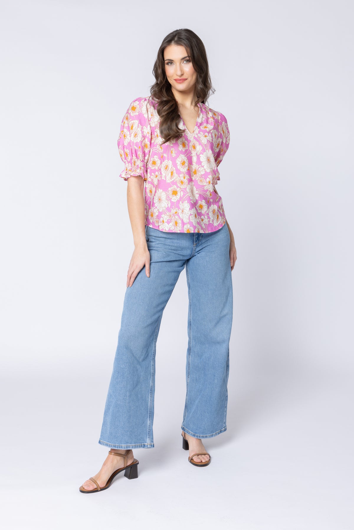 Relaxed Butterfly Top - Candy Bloom