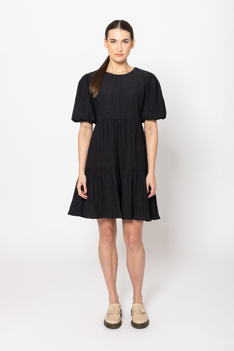 Maybell Dress  - Black Crinkle