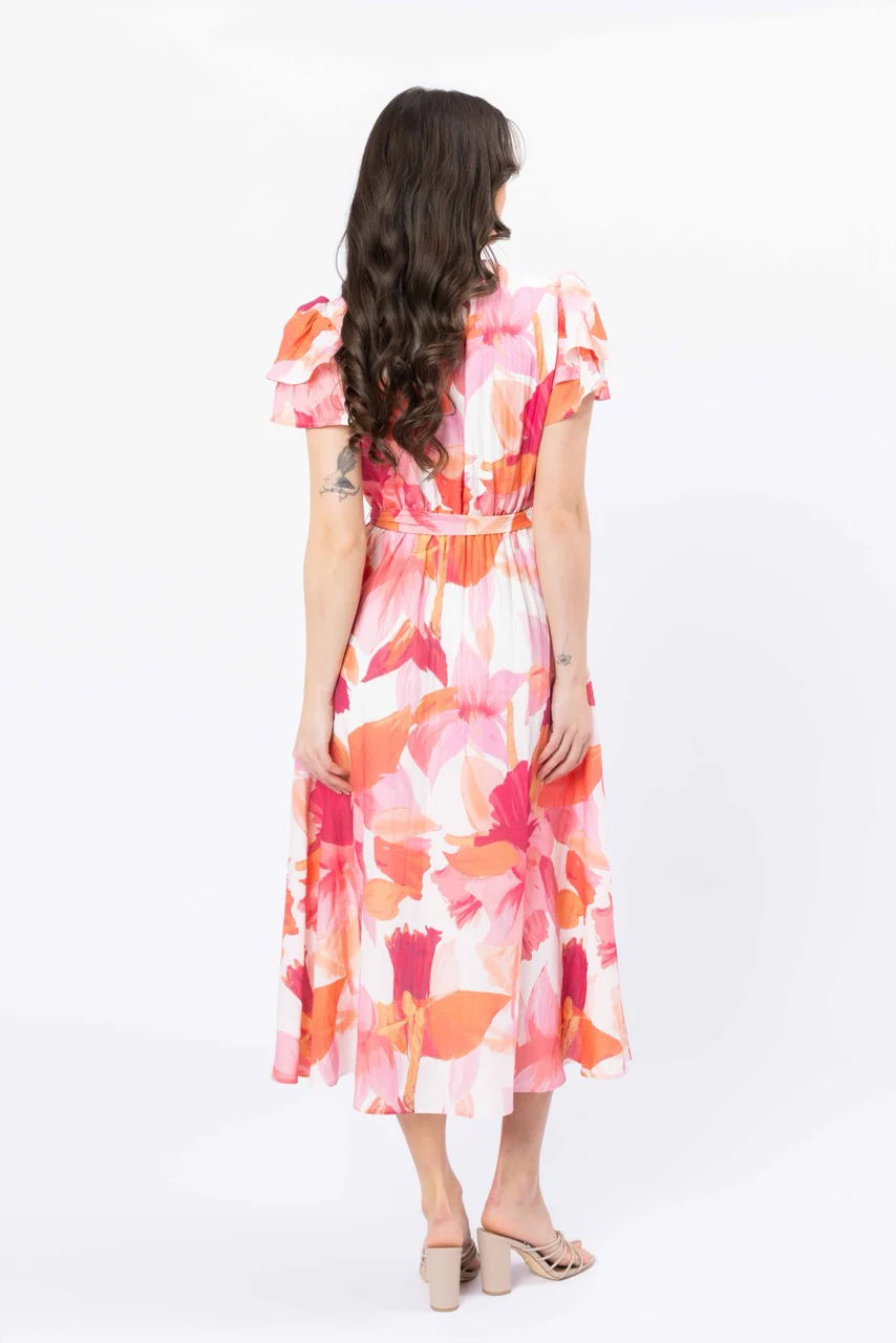 Coastal Maxi Dress - Pink Peach