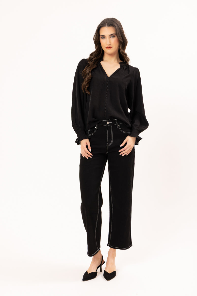 ADDYSON LS TOP | Black