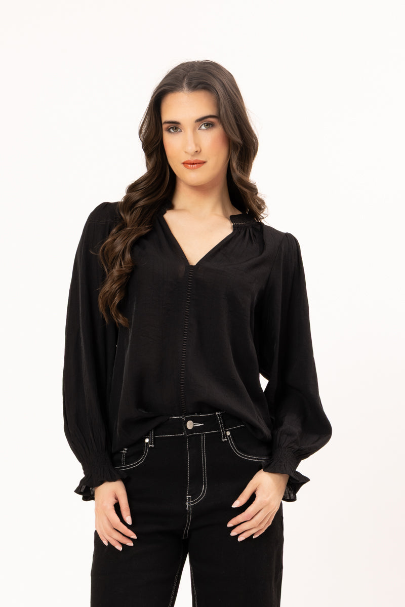 ADDYSON LS TOP | Black