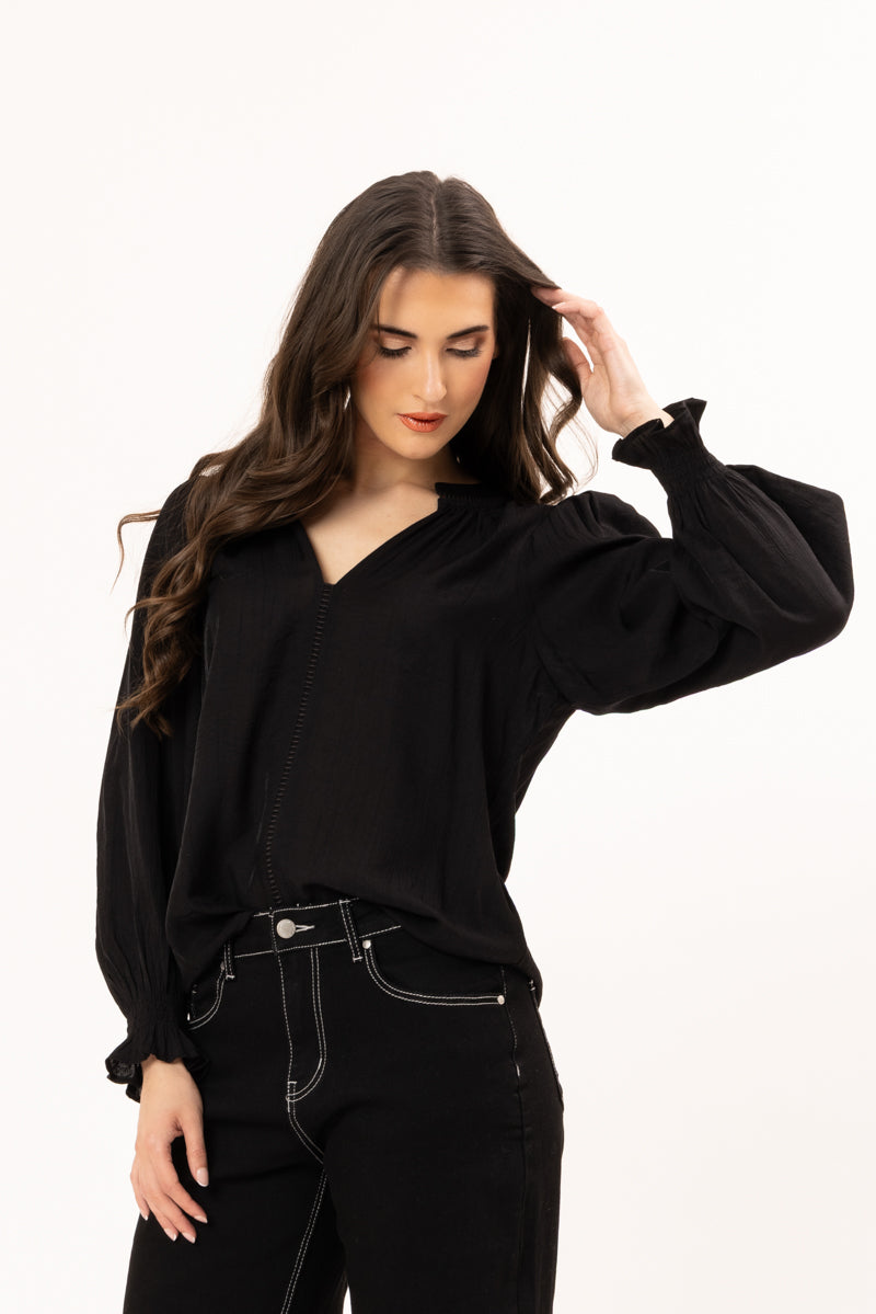 ADDYSON LS TOP | Black