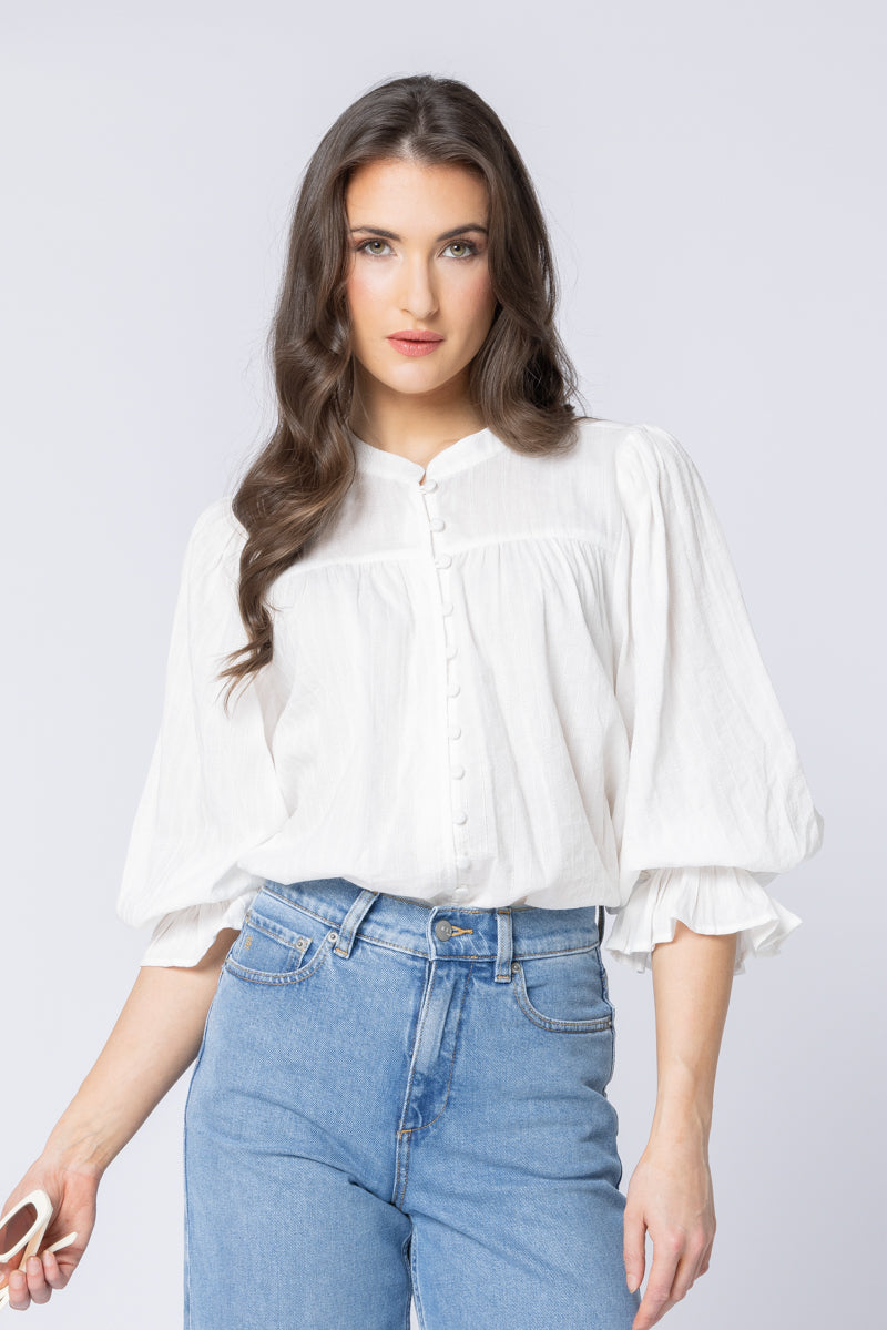 Celia Top - White Lines
