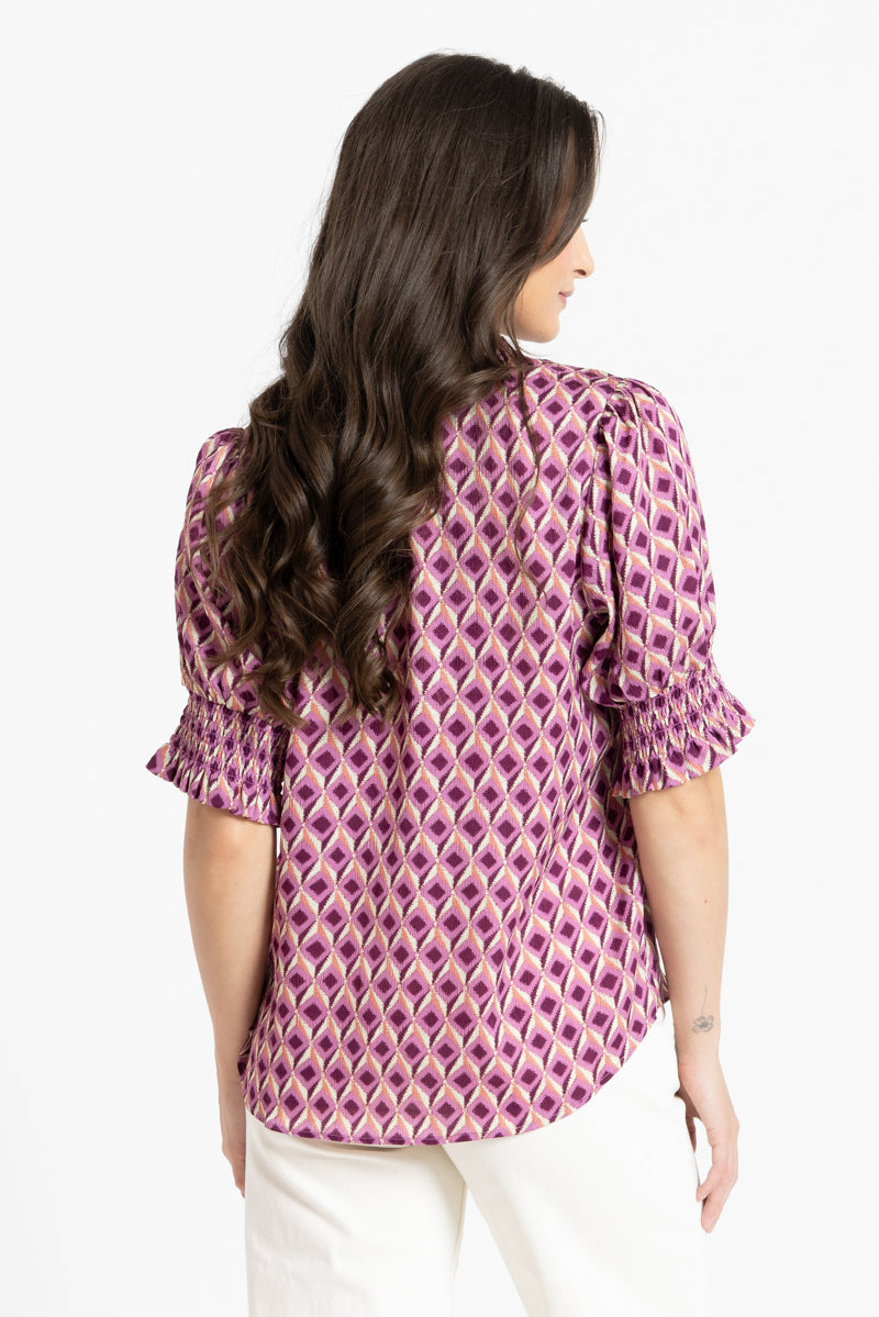 Movement Blouse SS | Magnolia Punch