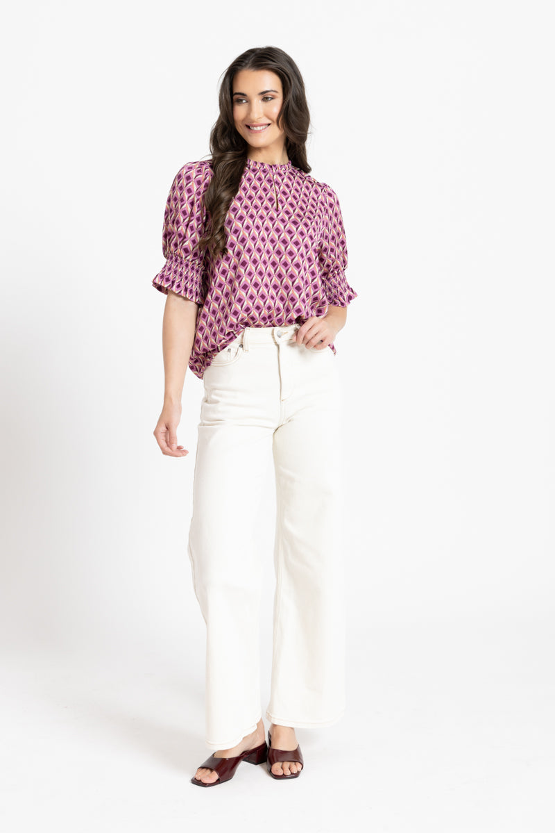 Movement Blouse SS | Magnolia Punch