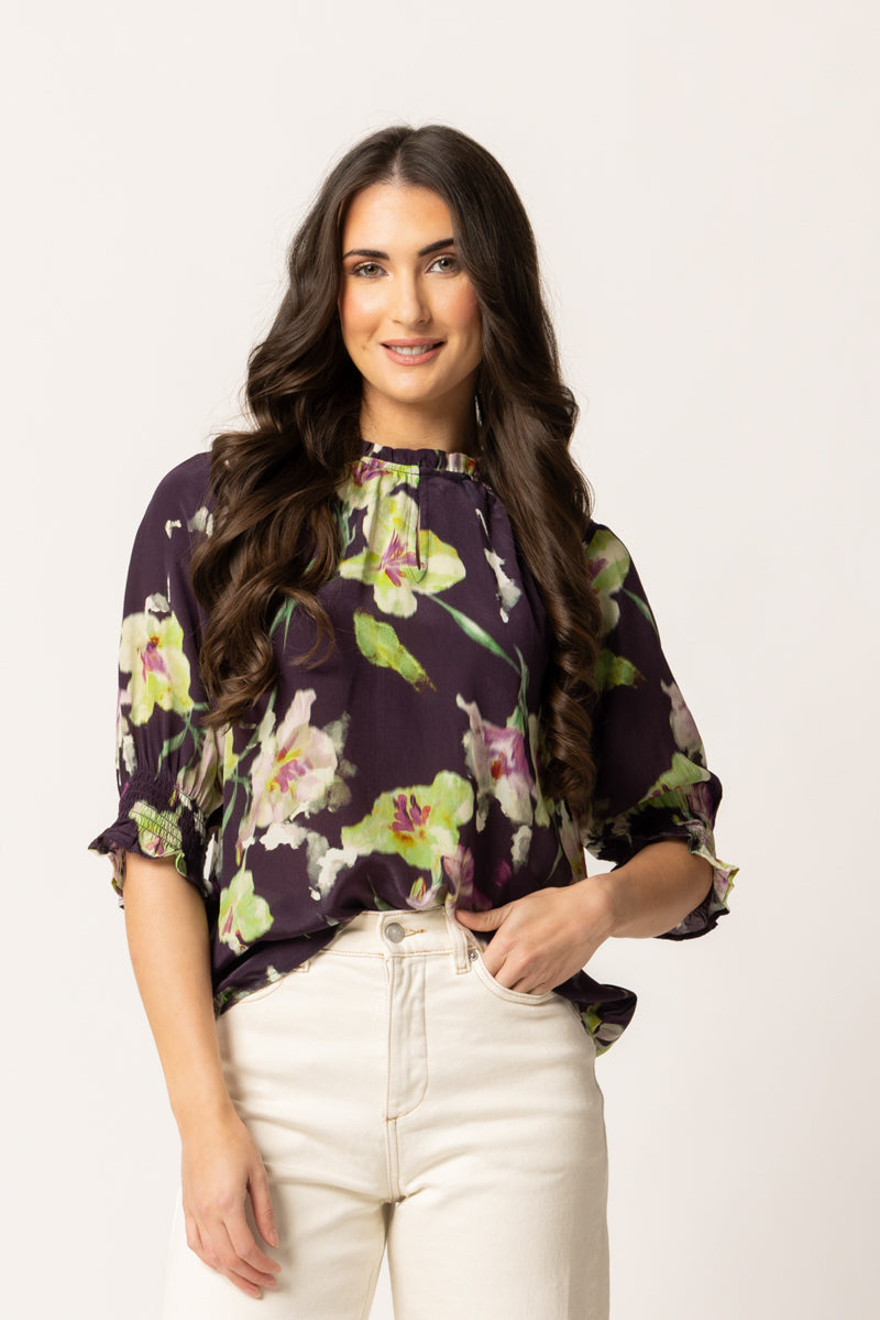 Gifted Top | Merlot Bloom