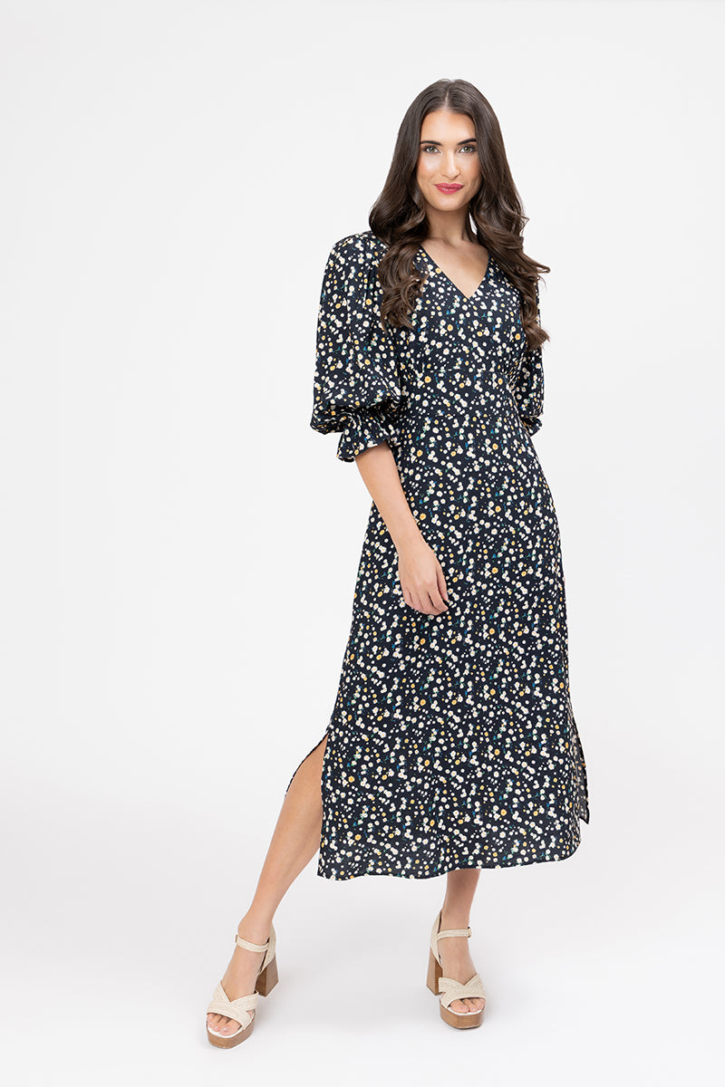 Madrid Dress - Midnight Daisy