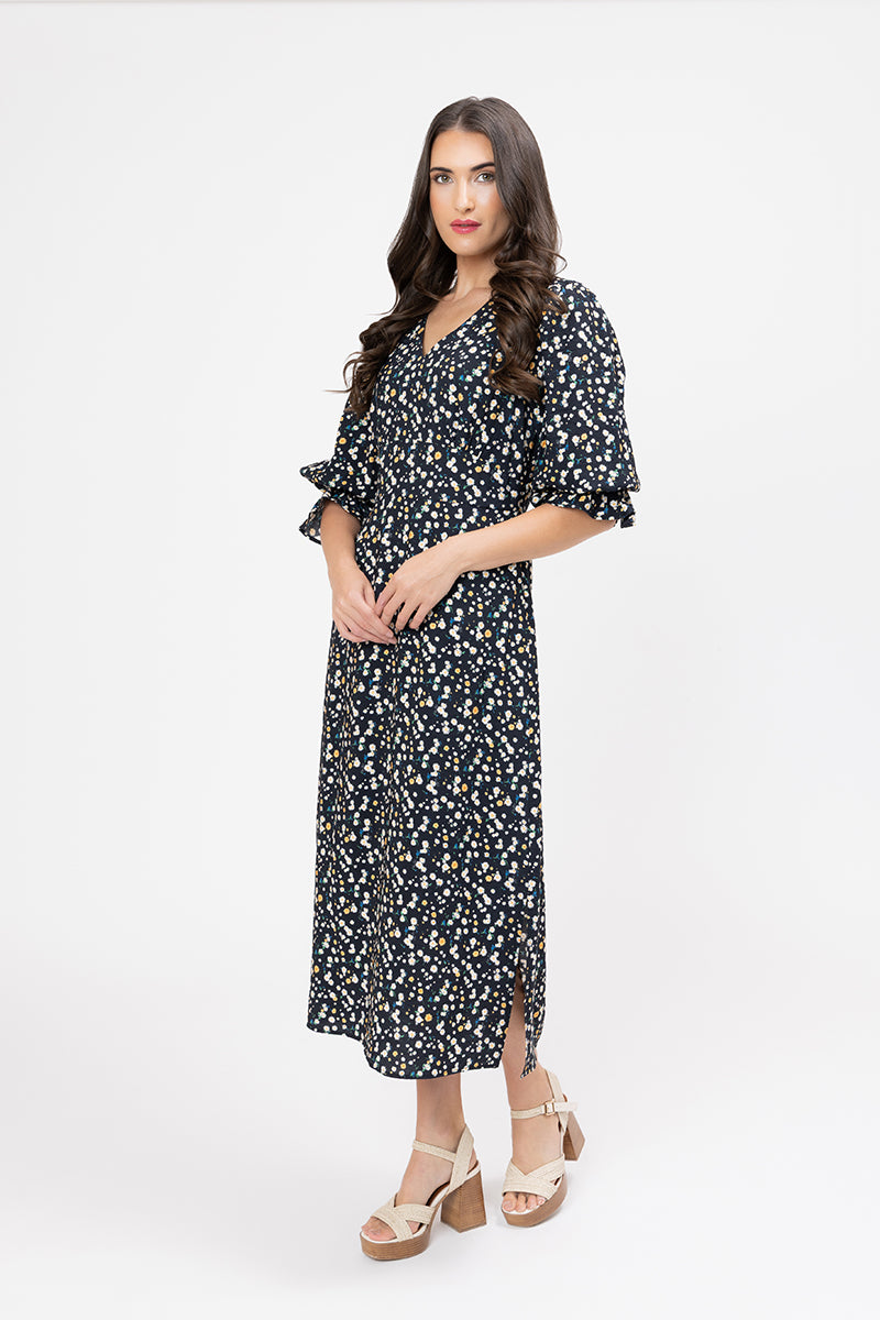 Madrid Dress - Midnight Daisy
